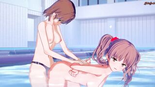 Misaka Mikoto Strapon Fucks Shirai Kuroko In A Swimming Pool A Certain Magical Index Hentai