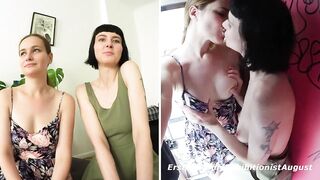 Delfine And Sally Enjoy ExhibitionistAugust At Ersties Lesbian Porn