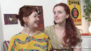 Ersties Redhead Babe Fingers Her Lesbian Friend Lesbian Porn Videos