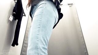 Fitting Room Dirtying Store S Pants Leaving Panties Lesbian Porn