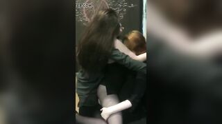 Drunk Girl Threesome - Drunk girls threesome kiss - Lesbian Porn Videos