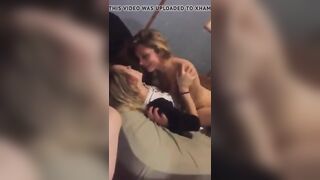 College Lesbians fuck in front of their friends