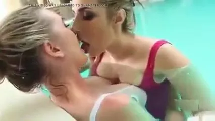 Pool Lesbians - Two lesbians in swimming pool - Lesbian Porn Videos